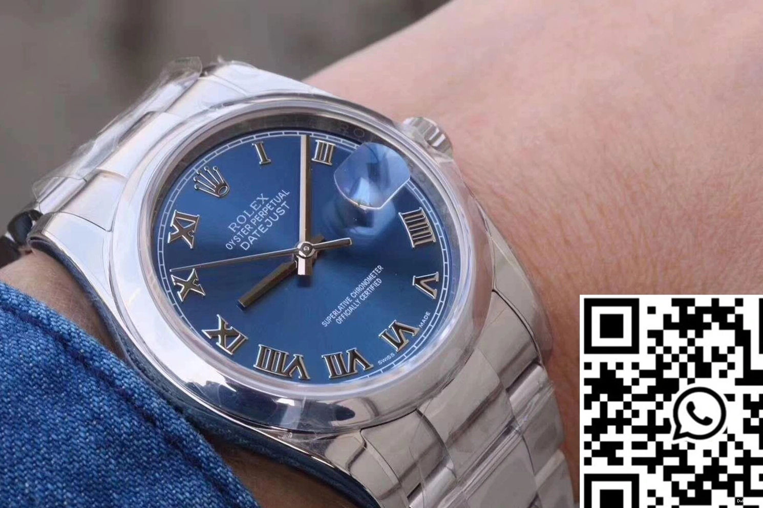 36MM Datejust Rolex Blue 655 Dial Affordable II 116334 AR Factory 0719